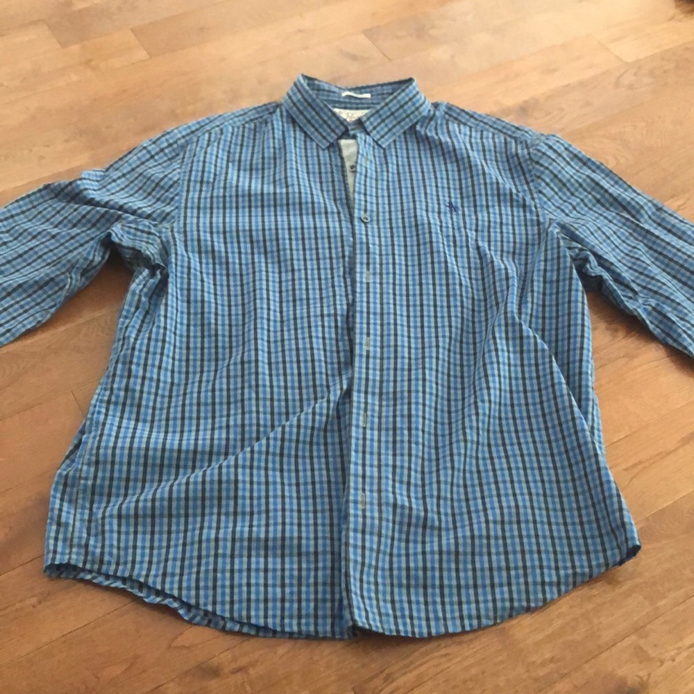 Men’s PENGUIN button down checkered shirt